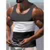 Color Block Striped 3D Print Tank Tops Summer Men's Fashion Streetwear