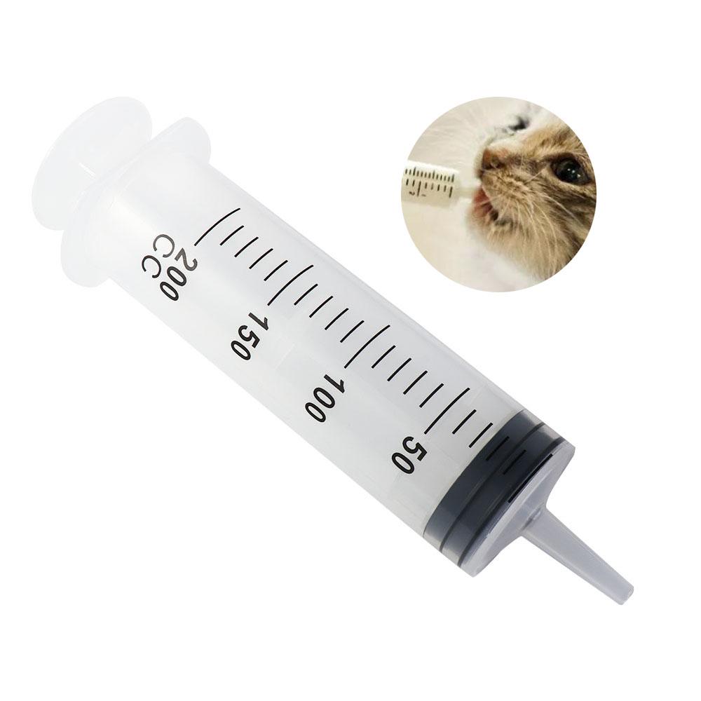 Transparent Large Capacity Syringe Reusable with Scale Measuring Syringe Plastic 60/100/200/300/500ML Pet Feeding Syringe