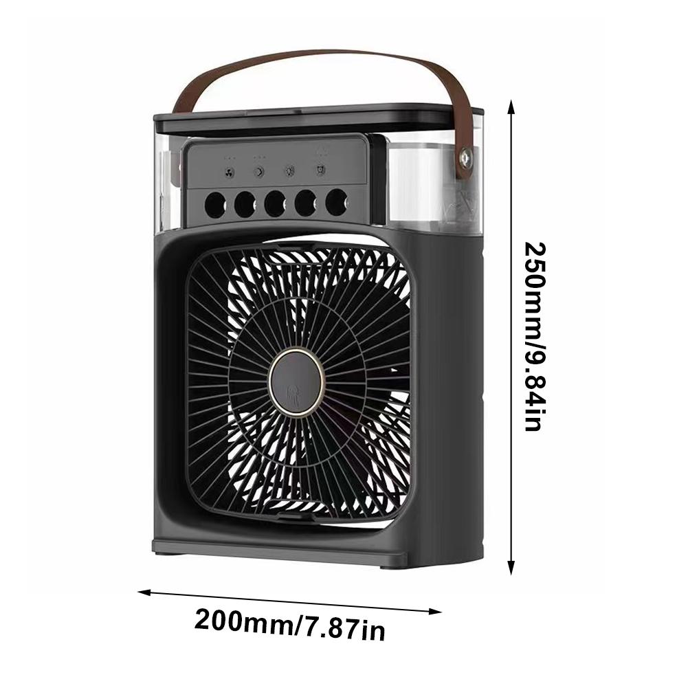 3 In 1 Fan AIr Conditioner Household Small Air Cooler LED Night Light Portable Humidifier Air Adjustment Fan Office Home Fan New