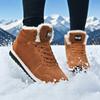 Men's Warm Ankle Boots Casual Winter Anti Slip Comfortable Fashion Sneakers Plush Heated Anti Slip Platform Winter Snow Boots
