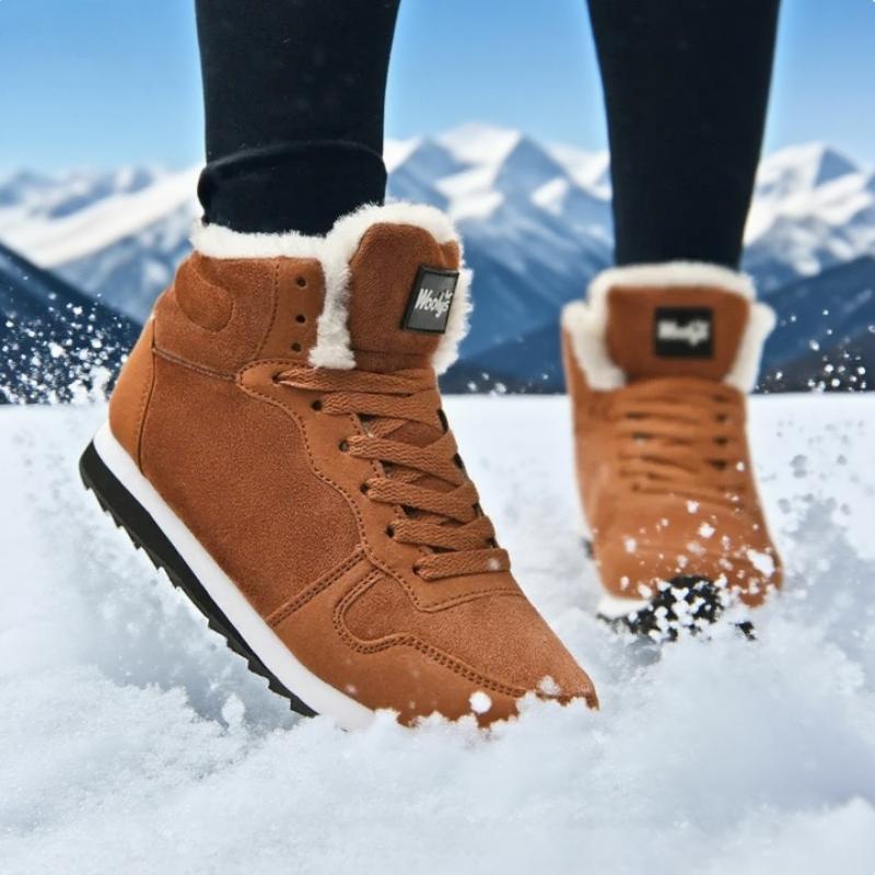 Men's Warm Ankle Boots Casual Winter Anti Slip Comfortable Fashion Sneakers Plush Heated Anti Slip Platform Winter Snow Boots