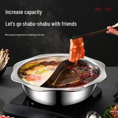 BUYGE 32CM Unterteilter Hot Pot