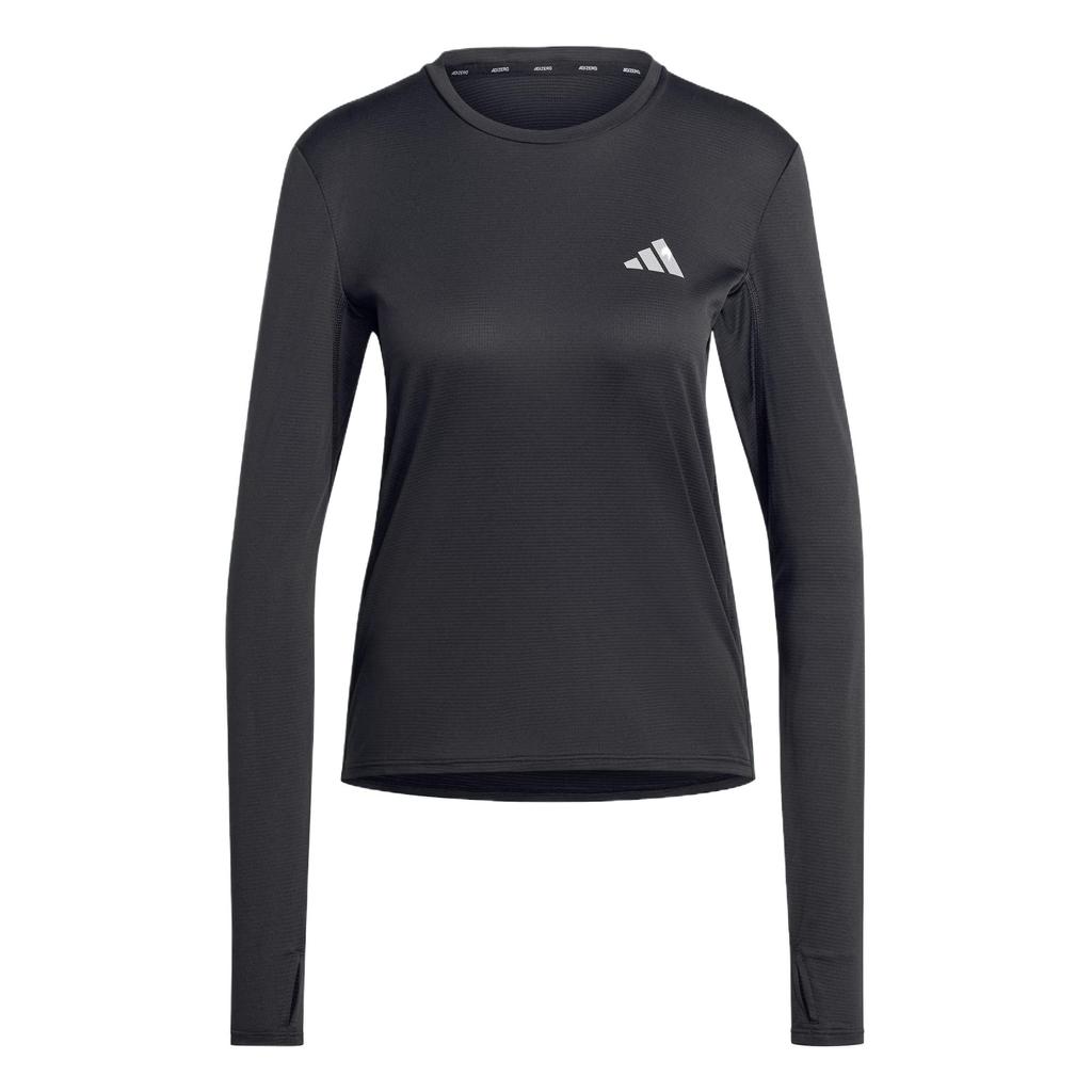 Adidas Adizero He T Box Limited Series Comfortable Soft Sweat-Absorbing Casual Long Sleeve Regular T-Shirt Women Tops Black JD1745