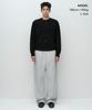 MUSINSA STANDARD Brushed Curved Sweatpants [Melange Light Gray]