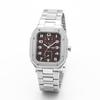 Watch 3 ATM Water Resistant Madison New York Quartz Wine Red Dial Stainless Steel Strap Fifth Avenue Men's MA011012-5