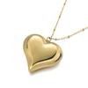 2pcs/Lot Love Heart Shape 3D Stainless Steel Pendants Charms for DIY Jewelry Making Necklace Bracelet Couple Pendant Supplies