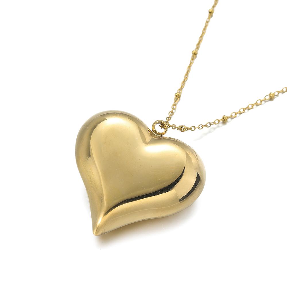 2pcs/Lot Love Heart Shape 3D Stainless Steel Pendants Charms for DIY Jewelry Making Necklace Bracelet Couple Pendant Supplies