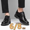 Hidden Heel 8/6CM Cow Leather Men Shoes Office Work Elevator Shoes Brand Man Business Oxfords Footwear Suit Shoes Lift Sneakers