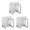 1-4pcs Sponge Holders Stainless Steel Sink Drain Drying Rack Bathroom Sponge Holder Wall Hooks Storage Holders Kitchen Gadgets