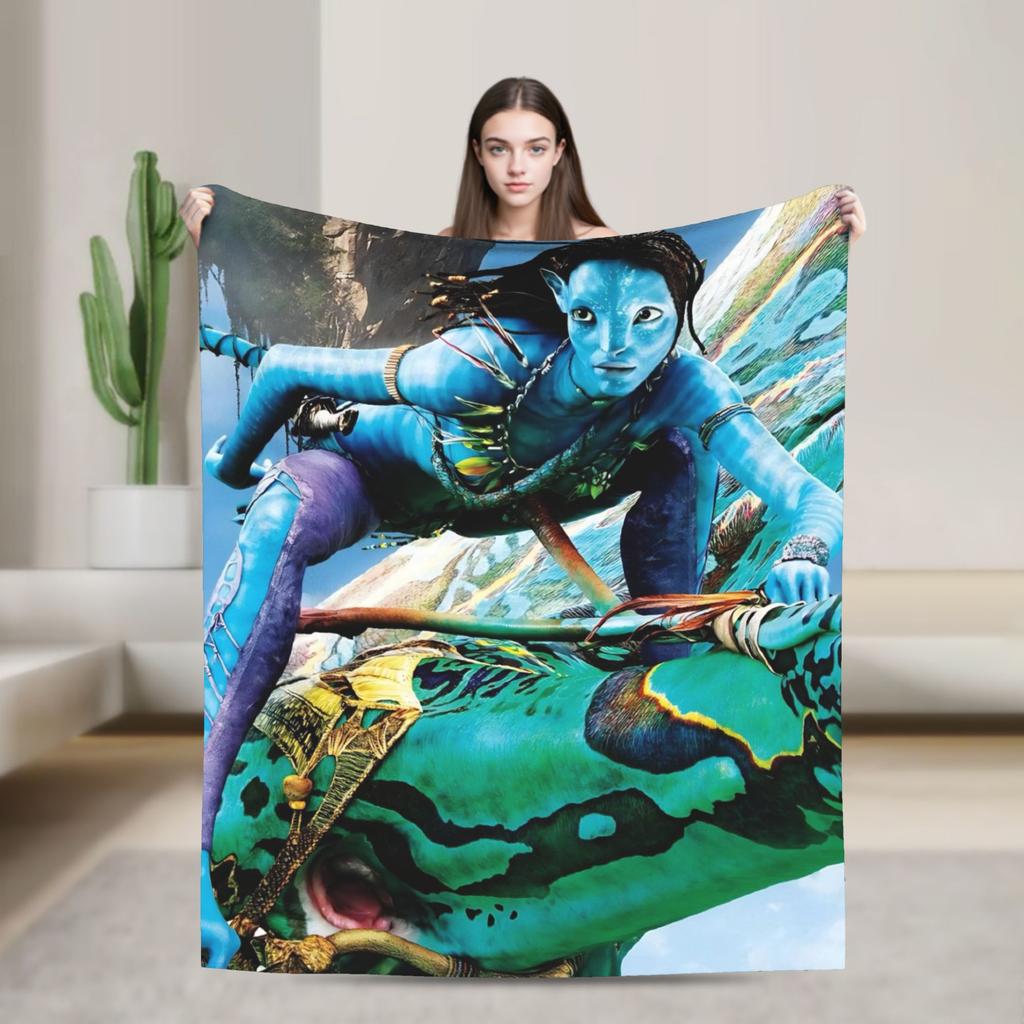 Films Avatar Blankets Quality Warm Soft Bedding Throws Winter Children Outdoor Street Trend Bedspread