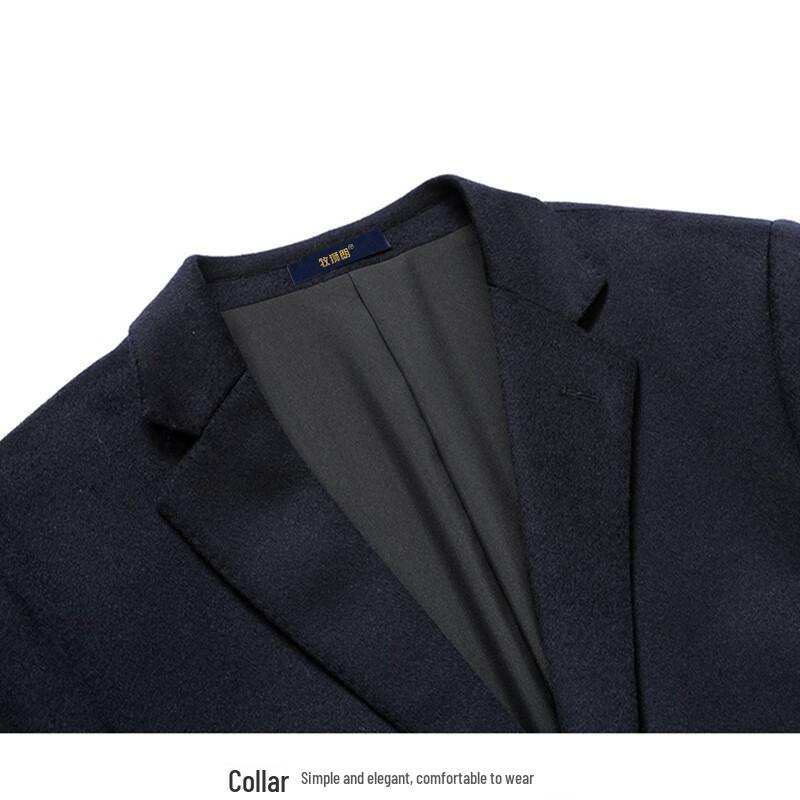 MUSHILANG Men's 100% Wool Business Suit Jacket