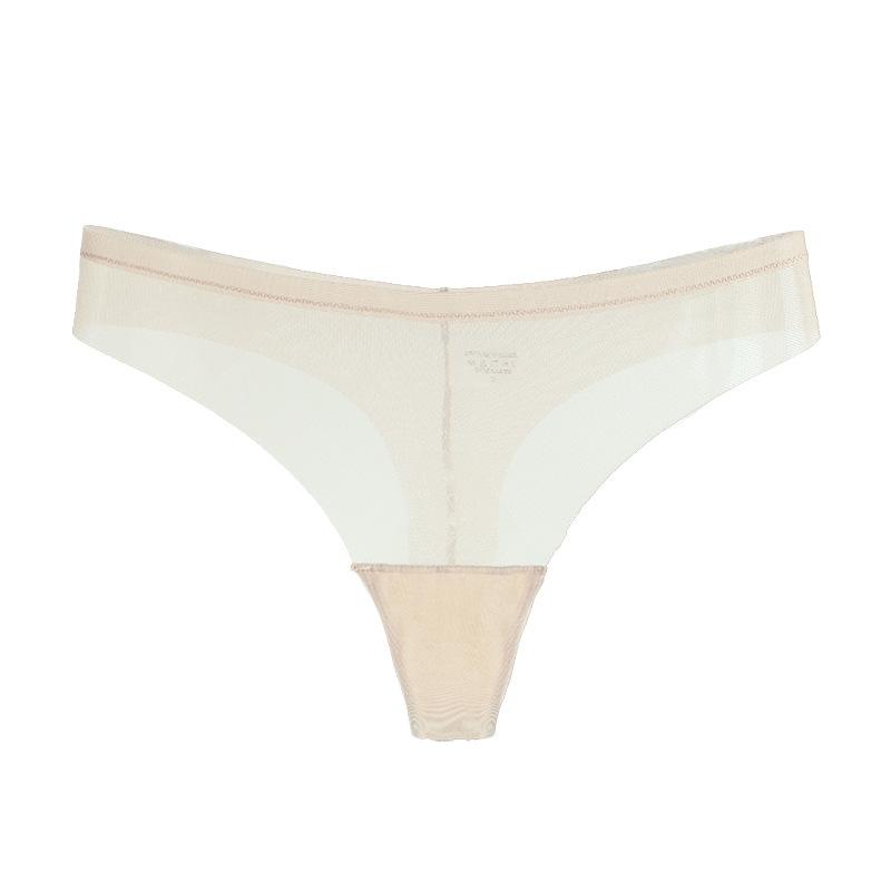 Women's Spring and Summer Sexy Cotton Bottom Crotch Breathable Yoga Sports Thong Underwear