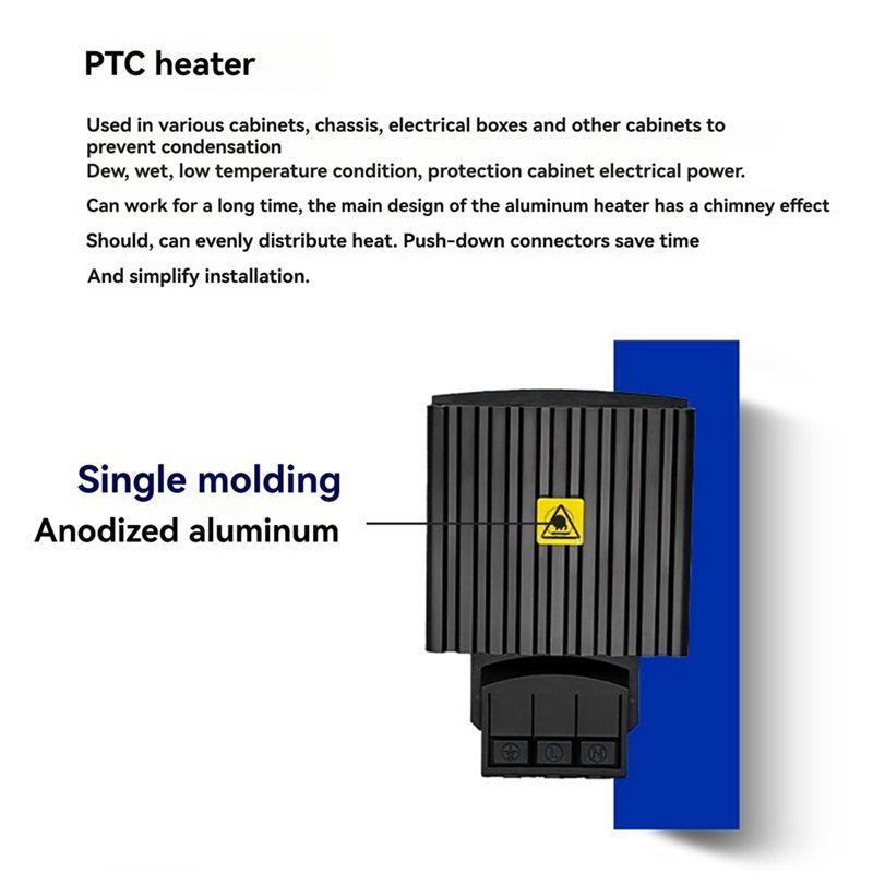 A84E-HG140 Aluminum Alloy Heater HG140 Heater PTC Semiconductor Anti-Condensation Small Constant Temperature Cabinet HG140-75W