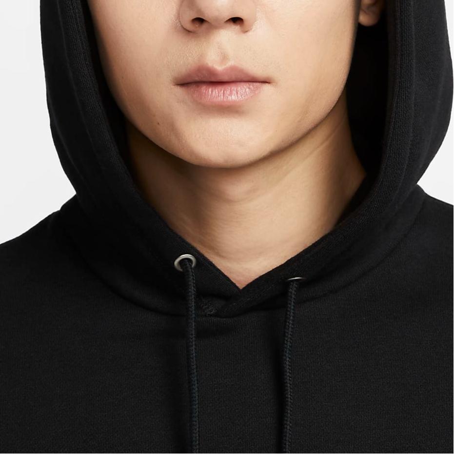 Nike Club Fashion Versatile Casual Fleece Pullover Hoodie Men Hoodies Black White FZ0872-010