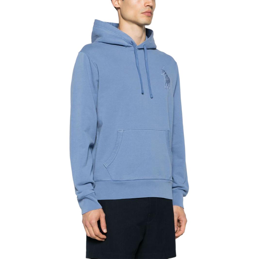 

Polo Ralph Lauren Однотонная толстовка с капюшоном, вышитым логотипом, повседневная, с длинным рукавом, мужская, толстовка, королевско-синий, 710936510-001 M