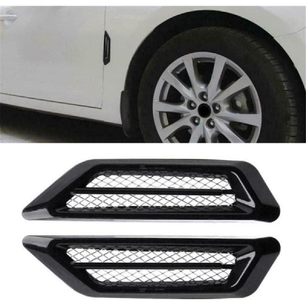 Car Fender Auto Flow Vent Fender Intake Grille Air Net Door Hood Side Sticker for Most Car Models Sedans, SUVs, and Trucks
