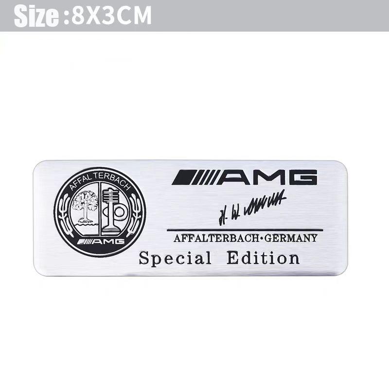 Mercedes Benz Series Aluminum Badge Car Body Stickers Decals For Mercedes Benz AMG W203 W206 W220 W205 W211 W212 W201 W168 W108 OS5