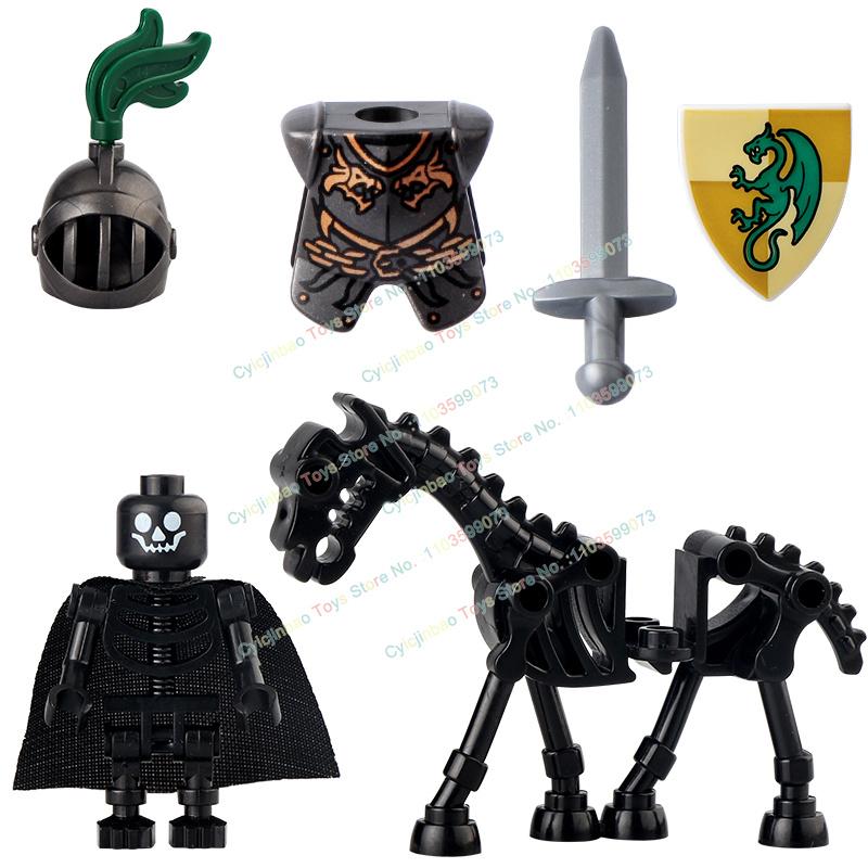

Средневековый Рыцарь Скелет Рыцарь Аксессуары Щит Копье Доспехи Кирпичики Конструктор Экшн Фигурка Детская Игрушка AX9815-16 01 02 10 18