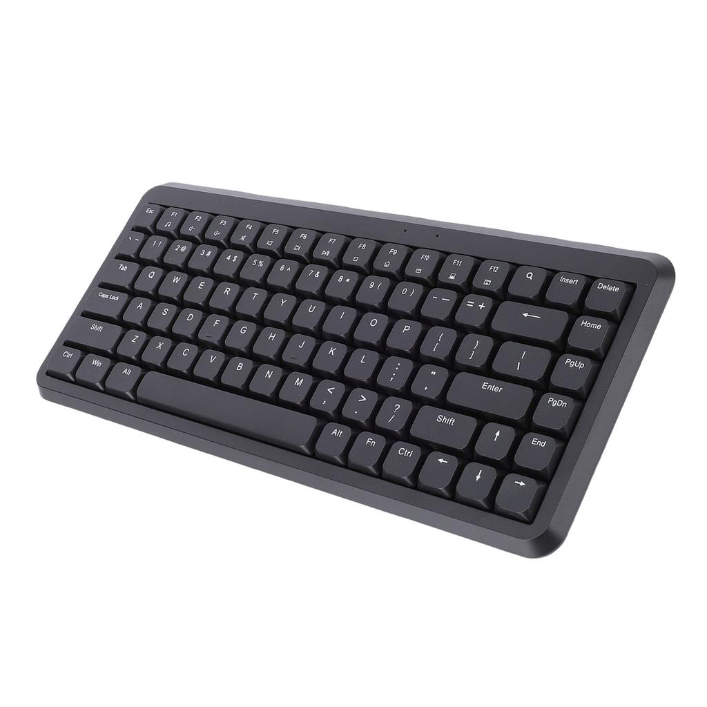 Wireless Keyboard with 2.4G Receiver 75% Compact 84 Keys Silent Scissor Keyboard for Desktop PC Laptop Support for System