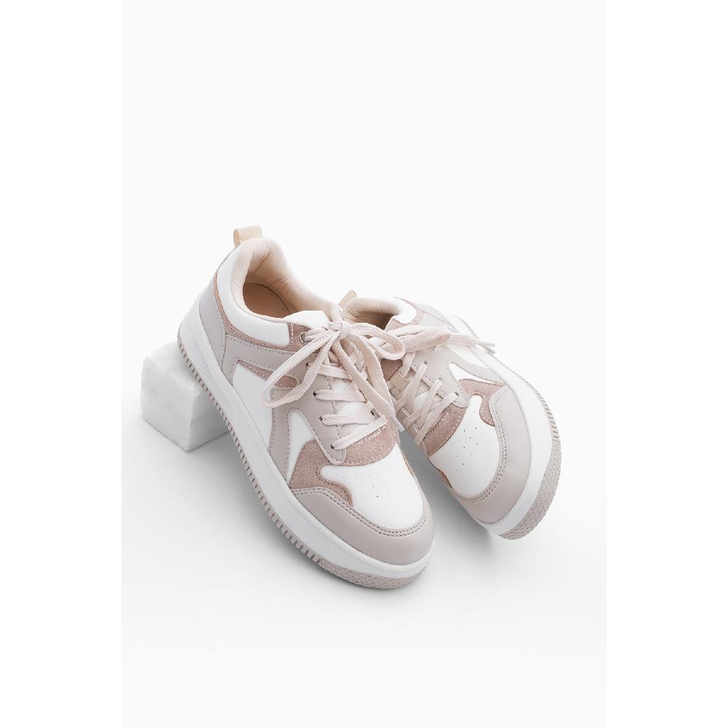 Sneaker femme chaussures de sport à semelle haute Aryan gris daim