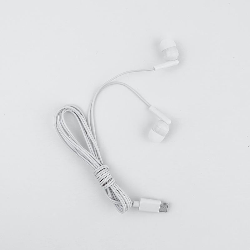 

Type-C Wired Earphones with Microphone - Compatible with Mobile Phones, Customizable Logo Option, Ideal for Gifts and Calls