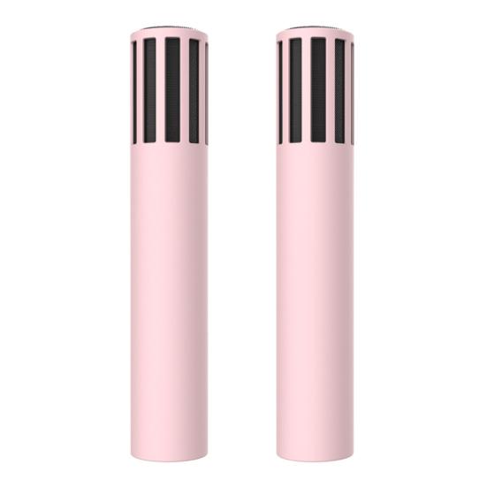 

1 пара чехлов для микрофонов, амортизирующий защитный чехол для микрофона с защитой от падения, для микрофона Tesla розовый