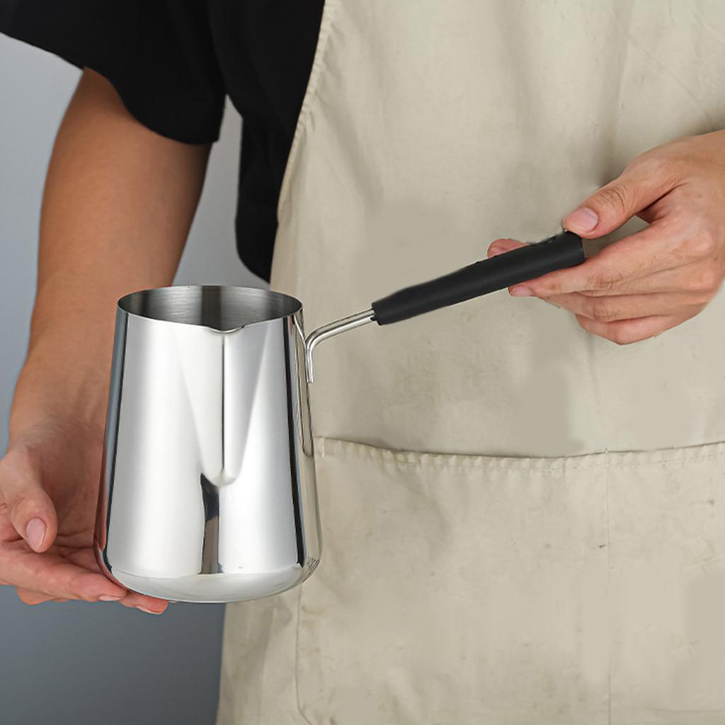 Milk Frothing Pitchers Coffee Steaming Pitchers Stainless Steel Material Jugs for Espresso Cappuccino and Frothing Milk