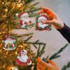 Weihnachtsthema 2D Flach DIY Hängende Diamantmalerei Kits Spezielle Form Diamantmalerei Anhänger Einseitiger Bohrer DIY Heimdeko Hängender Charme