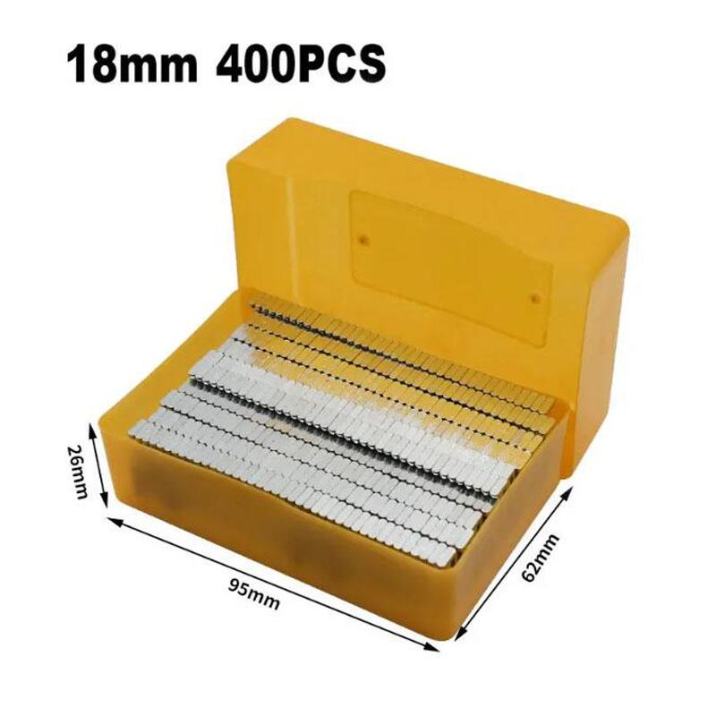 

Ручной инструмент для стальных гвоздей ST18 Полуавтоматическое устройство для забивания гвоздей в пазы для цементных гвоздей Проволочный гвоздезабивной станок Деревообрабатывающий степлер 400pcs 18mm