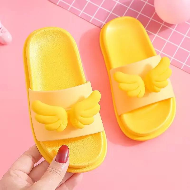 Kids Slippers In Summer Boys and Girls Soft Sole Anti-slip Slippers Indoor Shower Casual Flat  Slippers