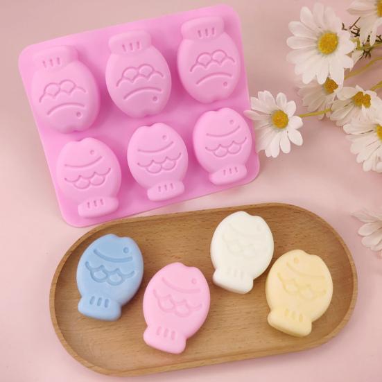 Cartoon Fish Shape Silicone Mold Cake Chocolate Tray for Fondant Mousse Soap Candle Reusable Flexible Baking Mold