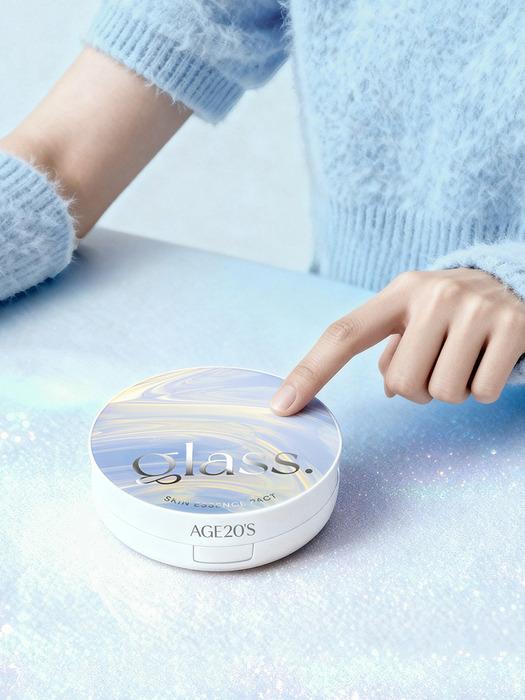 AGE20'S Glass Skin Essence Pact (Soft Pearl Glow Edition) [Product + Refill]