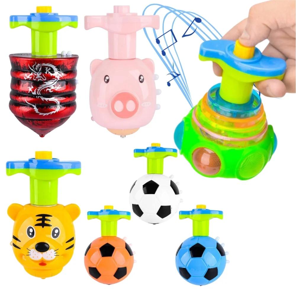 New Luminous Toys Light Music Rotating Gyro Fidget Spinner Spinning Top Toys Cute Pig Boys Children Toys Kids Gifts juguetes