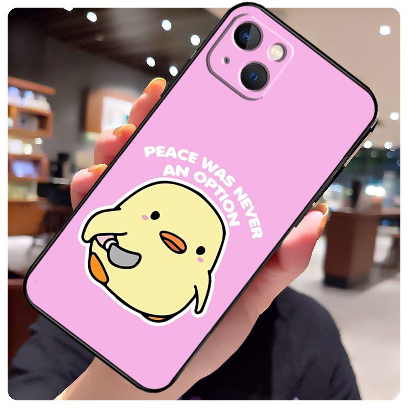 Duck With Knife Duck Cute Case For iPhone 13 Pro Max 16 15 11 12 14 17 Pro Max mini 15 16 Plus 16e 17 Air Phone Cover