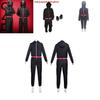 Squid Game Popular Movie Halloween Costume For Kids With Cotton Blend Fabric Cosplay Suit