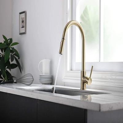 0.8 Inch Kitchen Faucet Sprayer Head Brushed Gold Replacement Head Switch Sink Faucet  Sprayer
