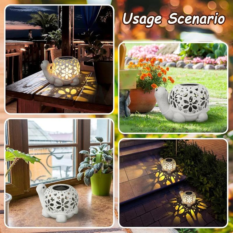 Solar Powered Outdoor Statue with Light Garden Sculpture Decorative Landscape Light for Yard Patio Lawn Outdoor Home Decoration