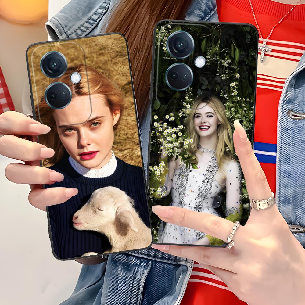 Elle Fanning Matte TPU Mobile Phone Case for OPPO Find X9 X8 X7 X6 X5 X3 X2 Plus S Pro Ultra Lite Colorful Printing Cover
