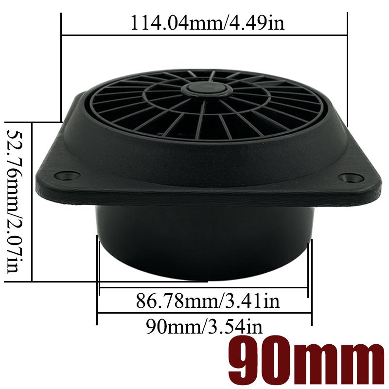 60mm 75mm 90mm Warm Air Vent Outlet Rotatable Air Diesel Heater Air Conditioner For Car Truck VAN Camper Pipe Outlet Connector