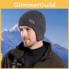 Classic Knit Hat Men With Windproof Design For Cold Weather Outdoor Activities