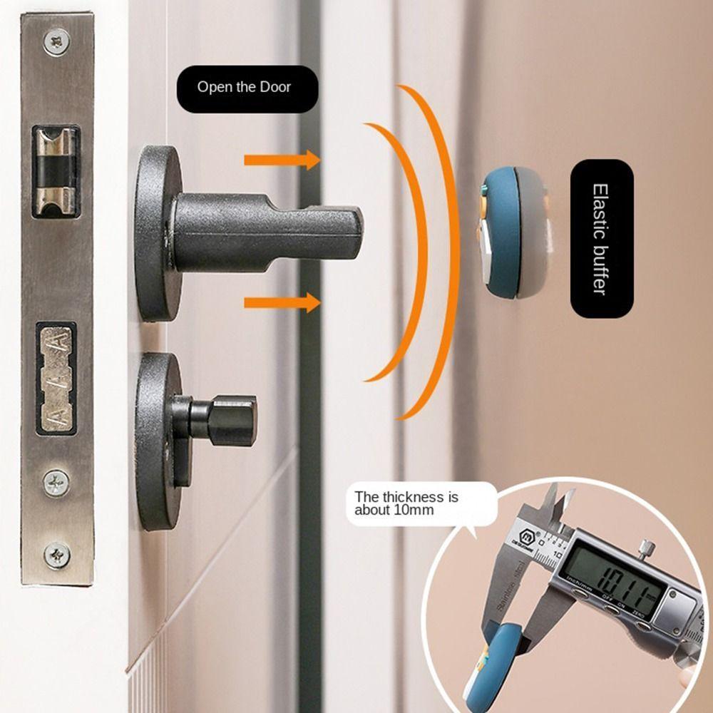 Cartoon Self-adhesive Door Stopper Anti-collision Silicone Door Handle Bumper Anti-Shock Protection Porte Pad Wall Protector Pad