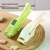 2-in-1 Multifunctional Garlic Press For Pressing Mash Garlic And Sliced Garlic,Vegetable Squeezer For Home Cooking Masher Tool
