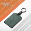 BYD D9 Suede Car Key Case - NFC Card Holder with Logo, Three-Color Protection for Men & Women
