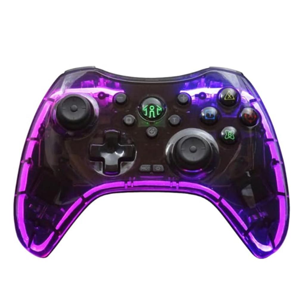 Allone Wireless Neon Controller for Switch Clear x 4 x Compatible with Switch Switch and Macro Gyro Rapid Fire Rapid Fire Hold Auto Stylish and Easy