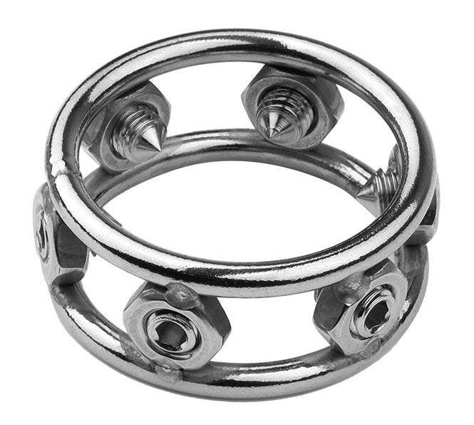 Cockring en métal avec Pics Spikes Steel - MenSteel - Anneaux de Gland