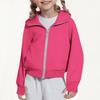 Children's Fashion Solid Color Long Sleeved Hooded Sweatshirt, Girls' Hoodie Jacket