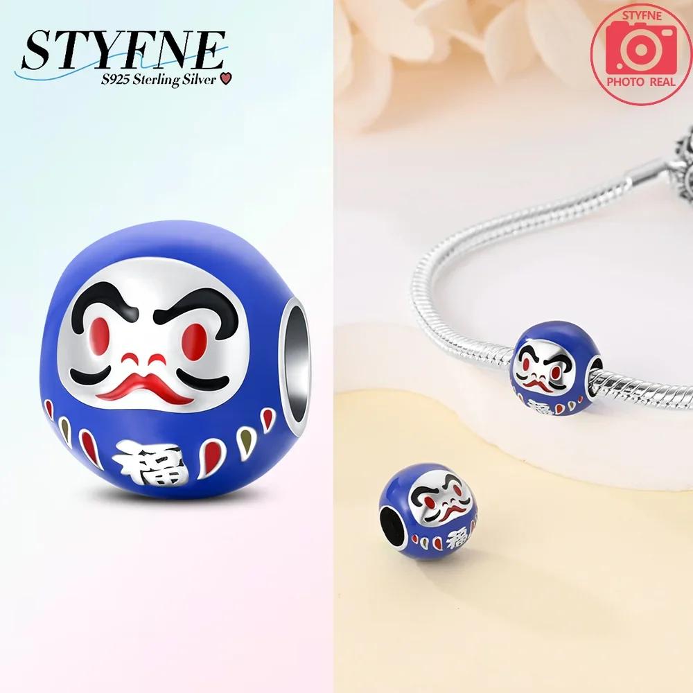 Original Copper Red New Year God Wealth Firecracker Pendant Gold Coin Beads Fit Bracelet Women Diy Gift Accessory
