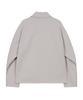 Ironyporno Whiteline 86-Iro241 Monotone Placket Jacket Light Grey