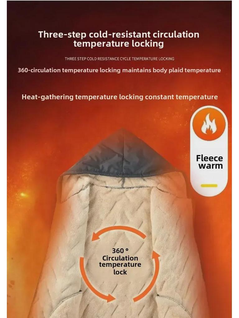 Men's Lambskin Hooded Cotton Jacket - Windproof, Cold-Resistant, Warm Winter Outerwear for Casual Wear, Available in Large Sizes.