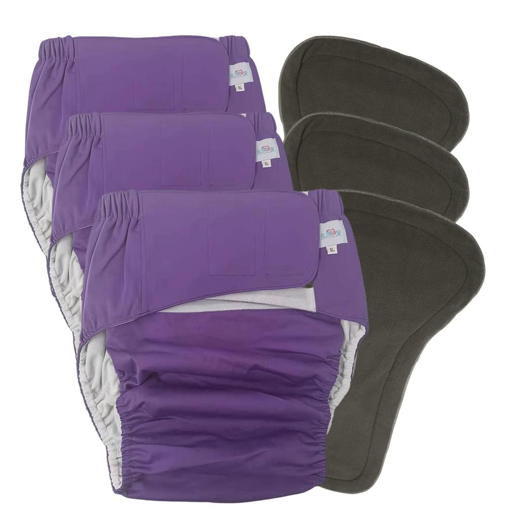 Incontinence Pants with Replacement Cloth Diapers for Men and Washable and Reusable Adult Diapers for Respect for the Aged Day Set Women,